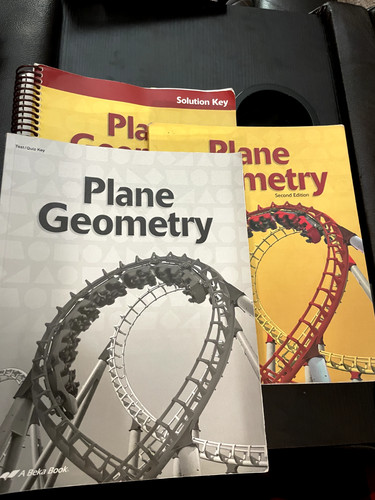 Abeka plane geometry text - plane,
